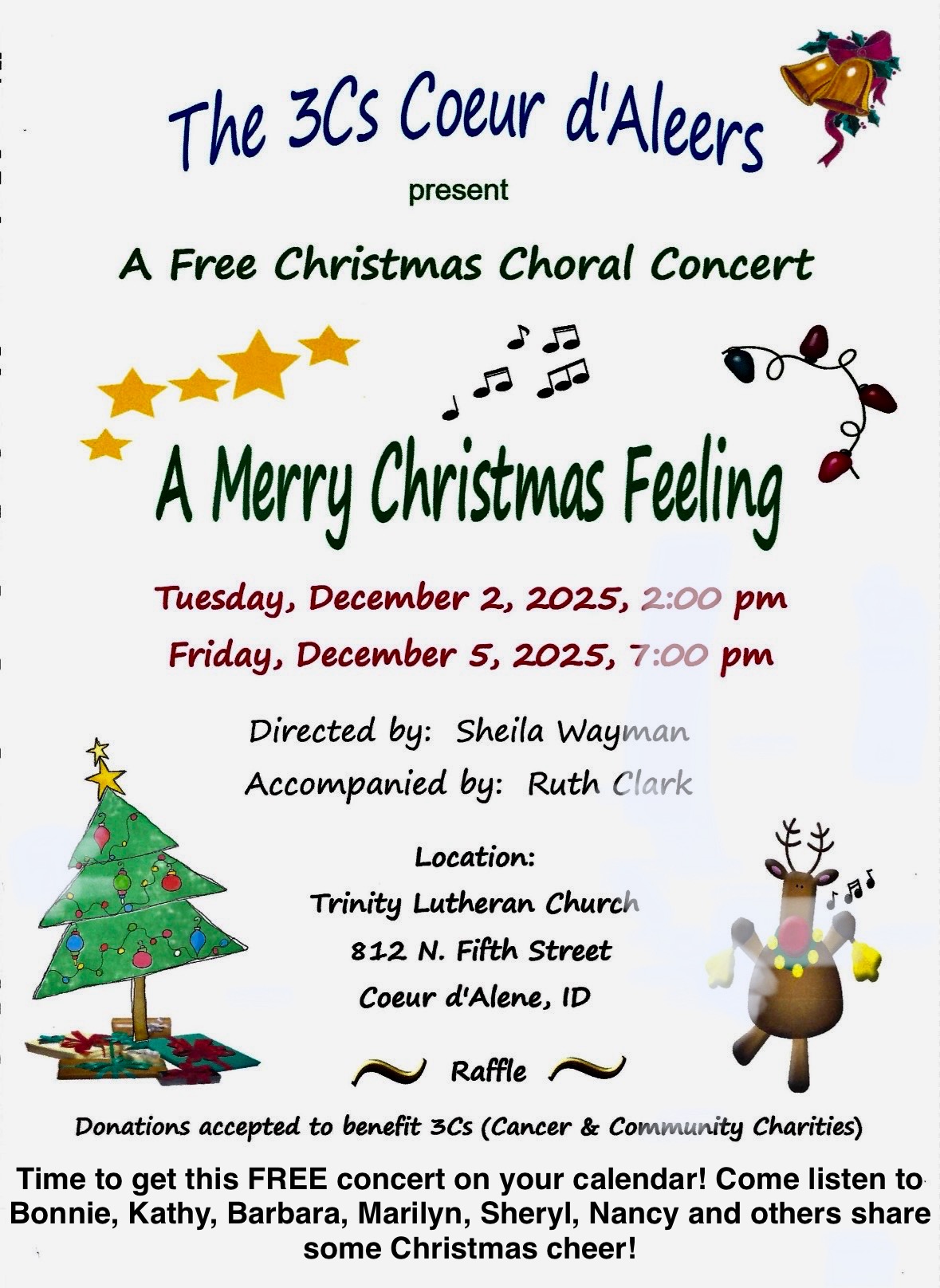 3Cs Coeur d'Aleers Christmas Concert 2025 3Cs Coeur d'Aleers Christmas Concert 2025