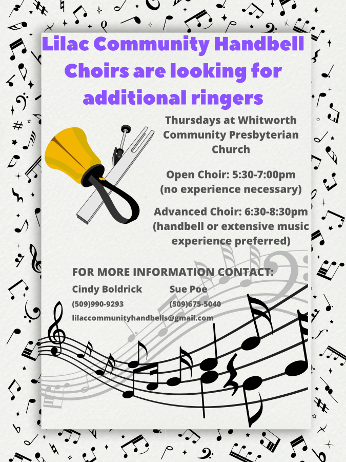 Lilac Community Handbells seeking interested ringers new or experienced