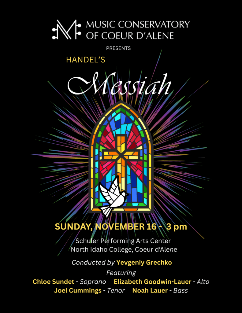 CdA Conservatory presents Händel's Messiah 2025 CdA Conservatory presents Händel's Messiah 2025