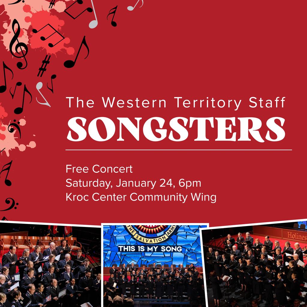 The Western Territory Staff Songsters Concert Jan 24, 2026 The Western Territory Staff Songsters Concert Jan 24, 2026